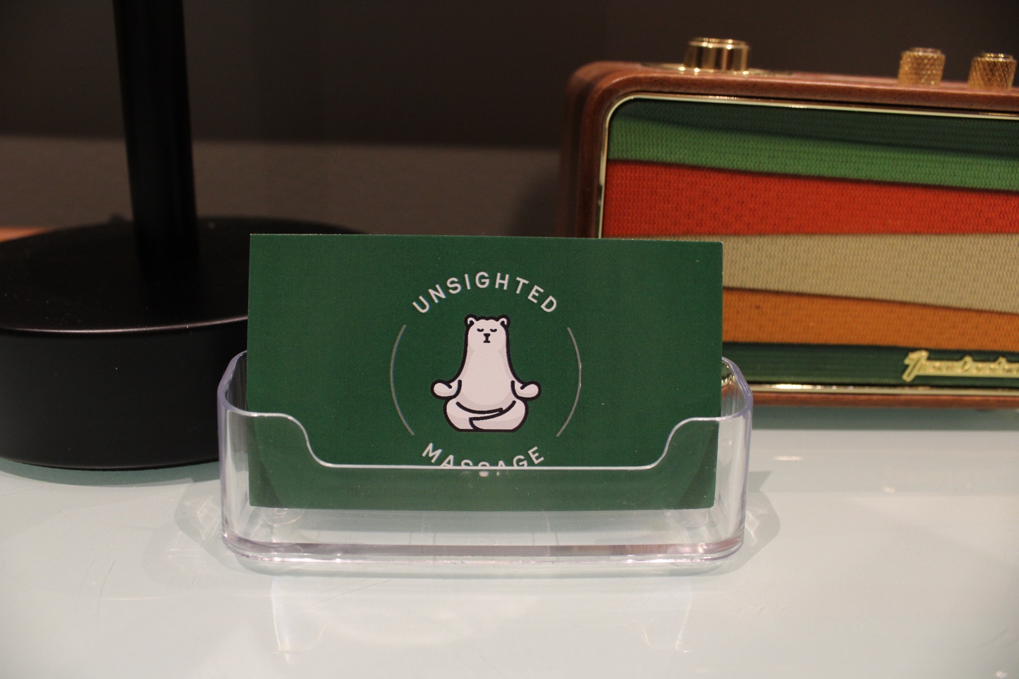 Soft lighting and comfortable massage table setup